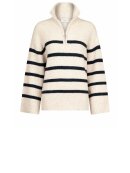 Neo Noir - Nevena Stripe Knit Blouse Neo Noir - Nevena Stripe Knit Blouse