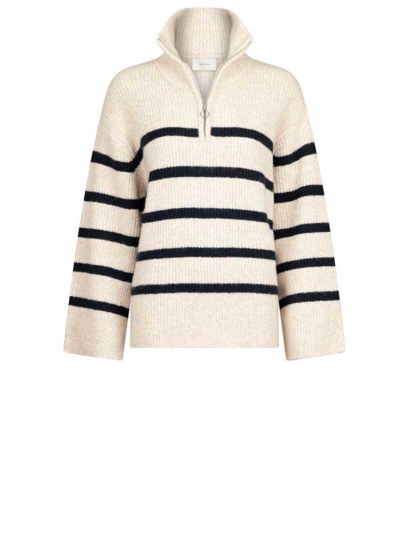 Neo Noir - Nevena Stripe Knit Blouse Neo Noir - Nevena Stripe Knit Blouse