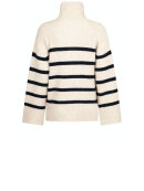 Neo Noir - Nevena Stripe Knit Blouse Neo Noir - Nevena Stripe Knit Blouse