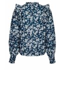 Neo Noir - Harmon Stencil Flower Blouse