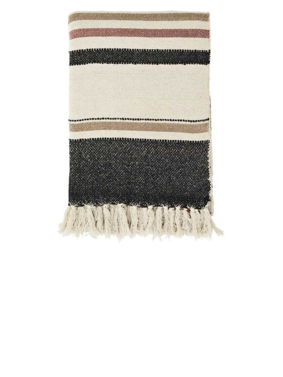 Madam Stoltz - Striped Woven Throw