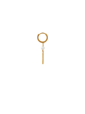 Stine A - Huggie with Pin and Pearl