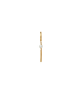 Stine A - Huggie with Pin and Pearl