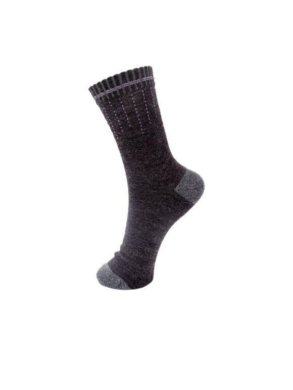 Black Colour - BCGlaze Wool Mix Sock