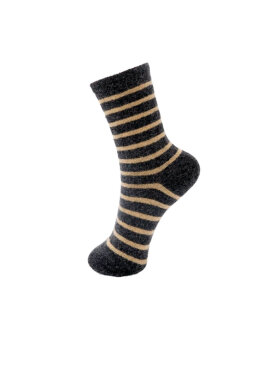 Black Colour - BCWonderland Striped Sock