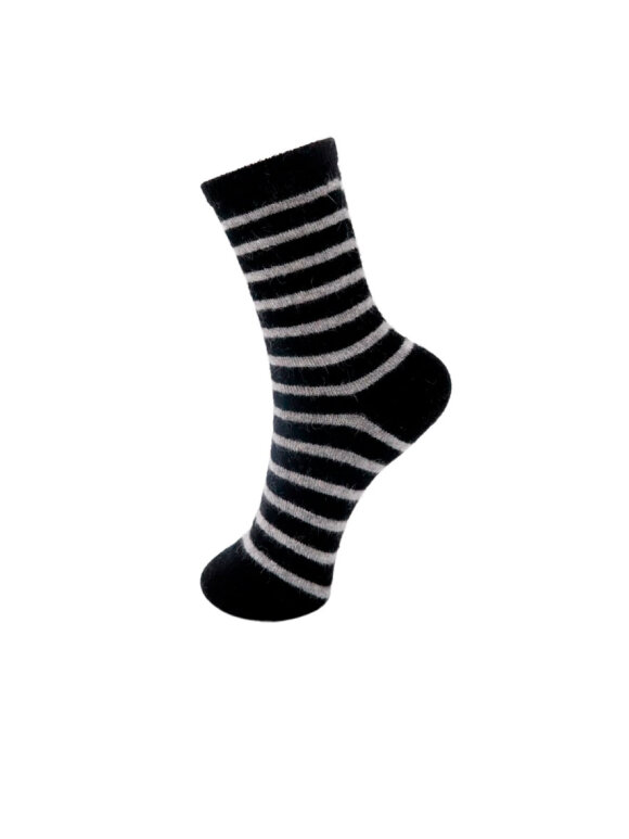 Black Colour - BCWonderland Striped Sock