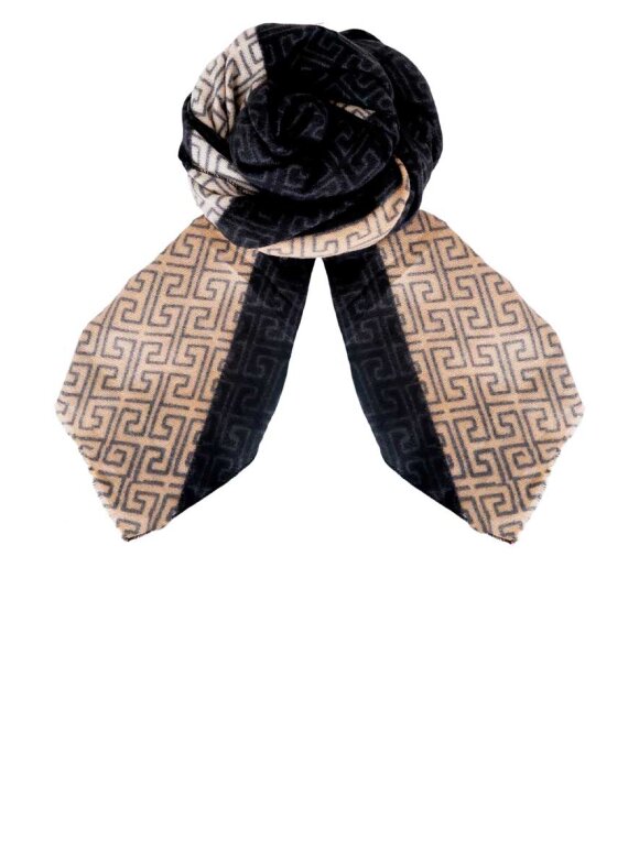 Black Colour - BCRome Soft Winter Scarf