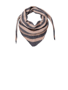 Black Colour - BCTriangle Striped Scarf
