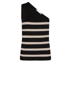 Co'Couture - BaduCC Stripe Asym Lurex Tank Top