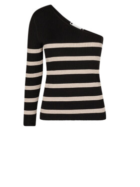 Co'Couture - BaduCC Stripe Asym Rib Knit