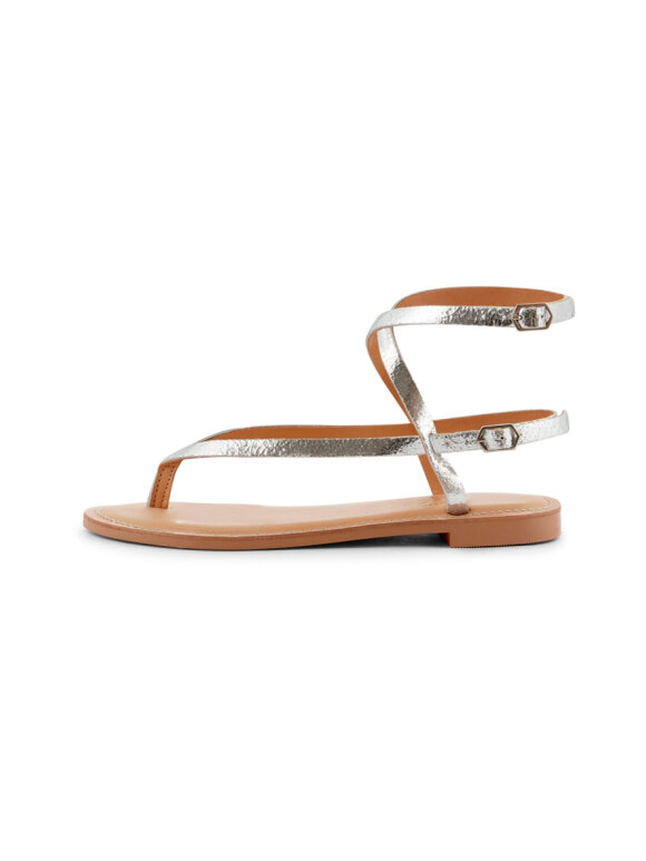 Ivylee - Olive Cracked Metallic Sandal