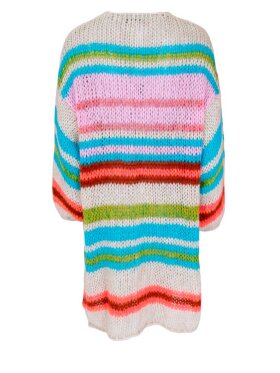 Black Colour - BCMartell Striped Oversize Cardigan