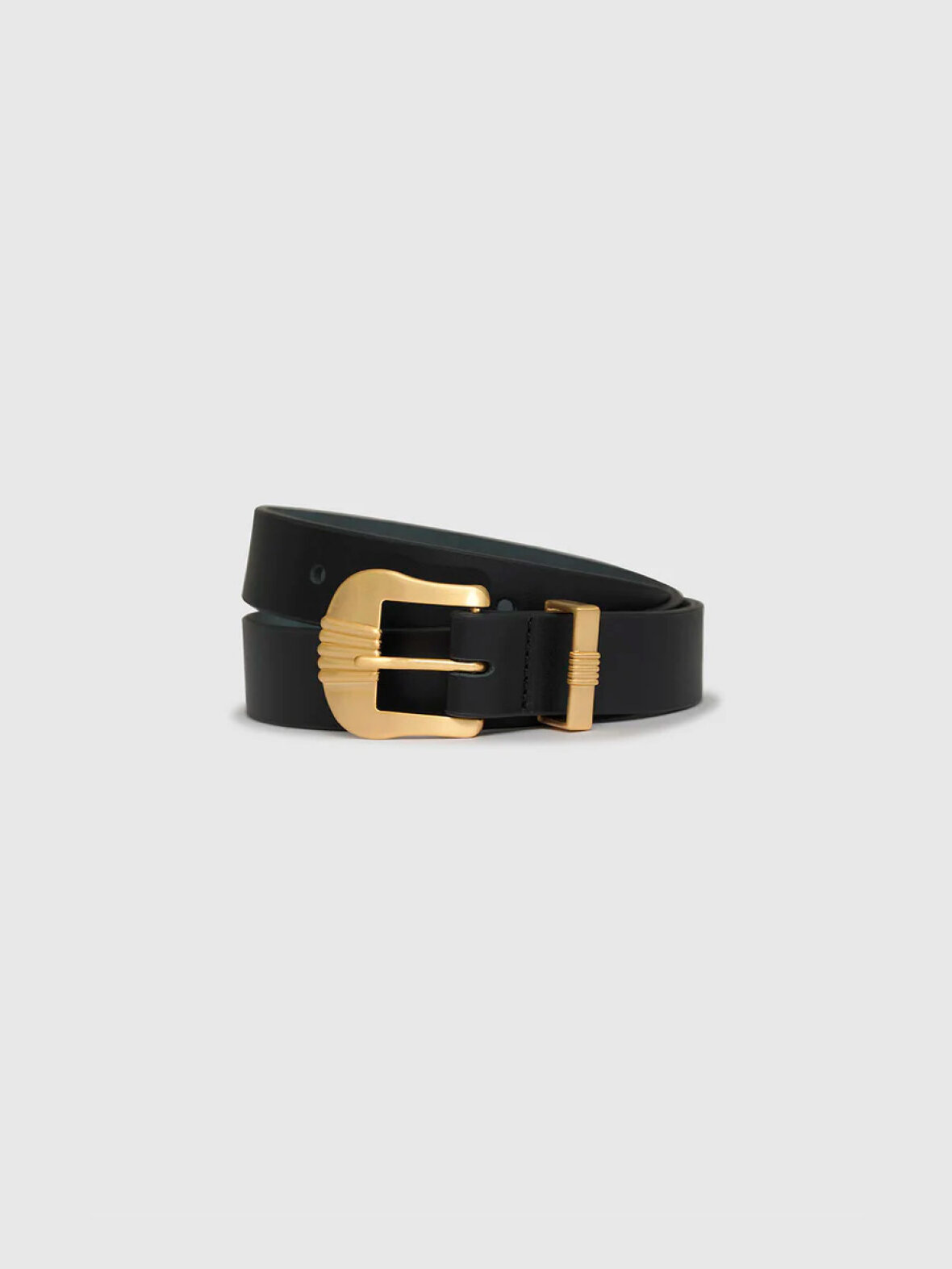 A'POKE - Anine Bing Waylon Belt Black Gold