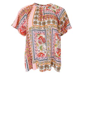 Black Colour - BCSteffi SS Patchwork Shirt