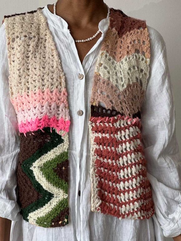 Sissel Edelbo - Yrsa Patchwork Vintage Yarn Vest