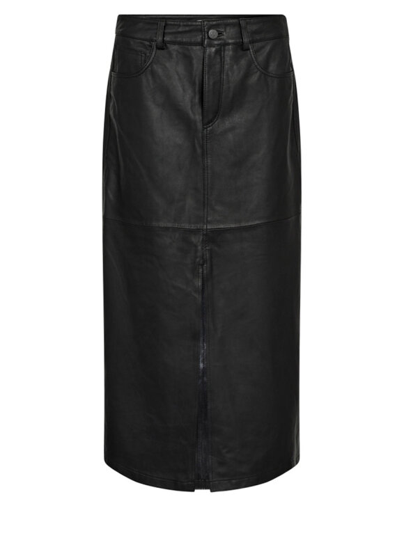 Co'Couture - PhoebeCC Leather Slit Skirt