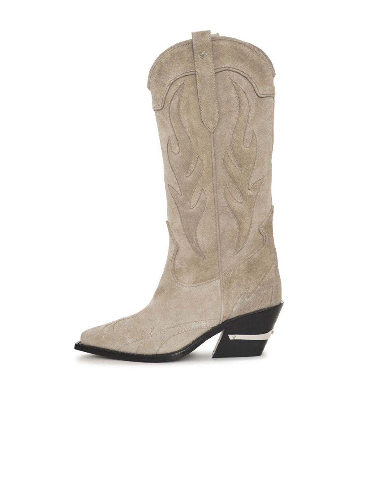 A'POKE - Mid Calf Tania BootsTaupe Western