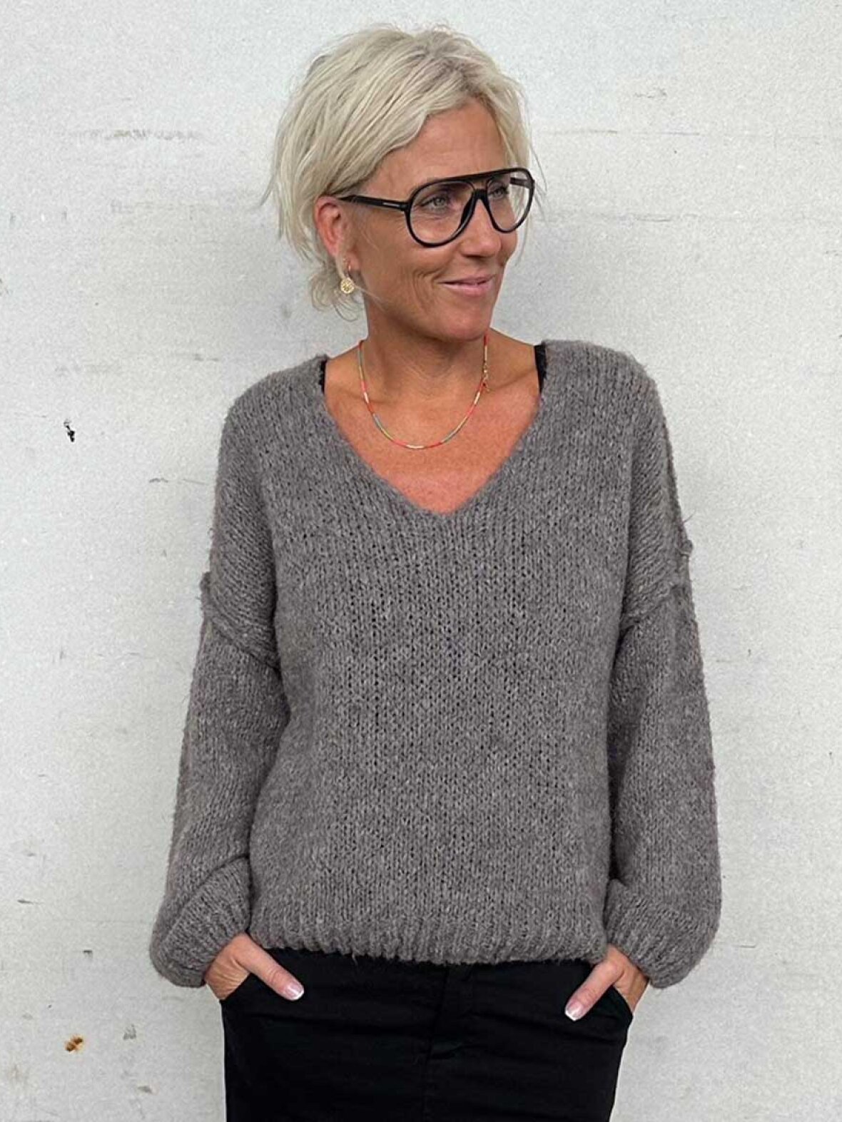 Mdcbruna Knit : Fango/Rose