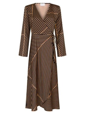 Neo Noir - Amber Mix Lines Dress