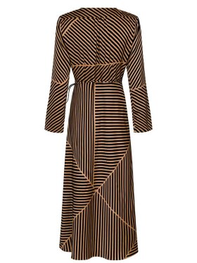 Neo Noir - Amber Mix Lines Dress