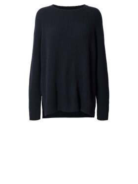 Rabens Saloner - Heart Ribbed Split Blouse