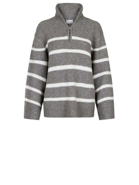 Neo Noir - Nevena Stripe Knit Blouse