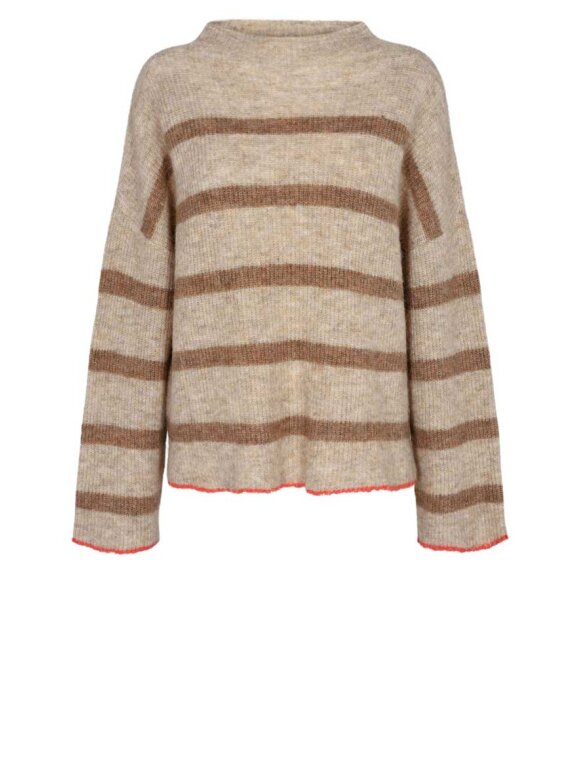 Co'Couture - CozyCC Stripe Turtleneck