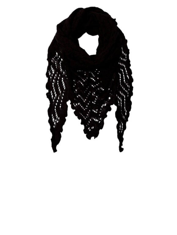 Black Colour - BCSiri Triangle Scarf