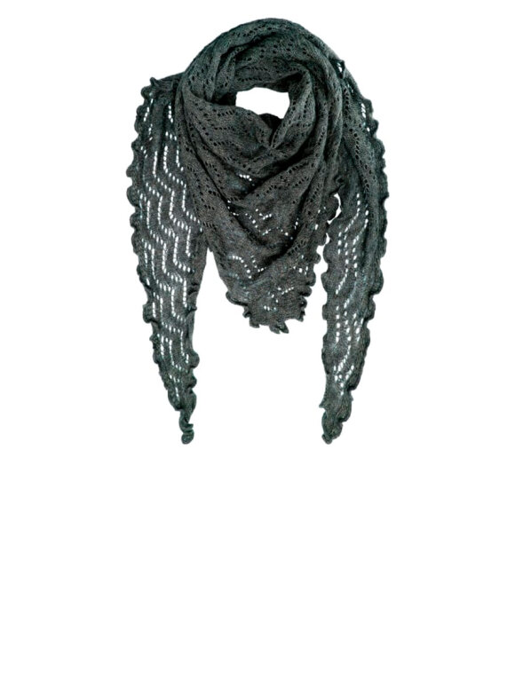 Black Colour - BCSiri Triangle Scarf