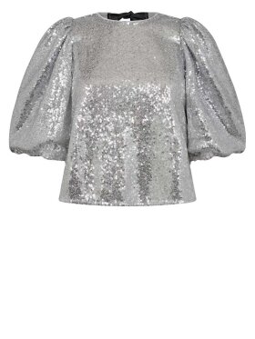 Co'Couture - StevieCC Sequin Bow Blouse