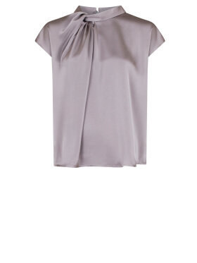 Neo Noir - Fleur Drapy Satin Blouse