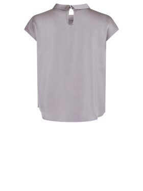 Neo Noir - Fleur Drapy Satin Blouse