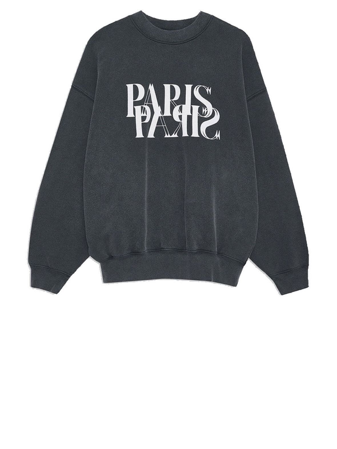 ANINE BING アニービン JACI スウェット MYTH PARIS A'POKE - Anine Bing Jaci Sweatshirt Myth Paris Washed Black