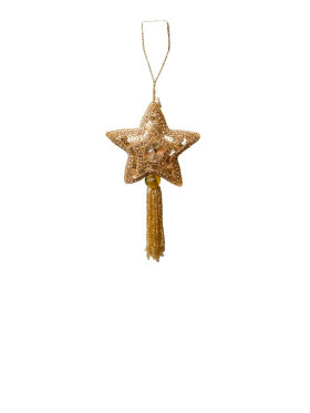 Black Colour - BCTassel Star Christmas Ornament