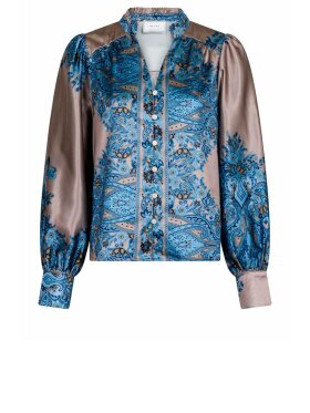 Neo Noir - Massima Paisley Border Blouse