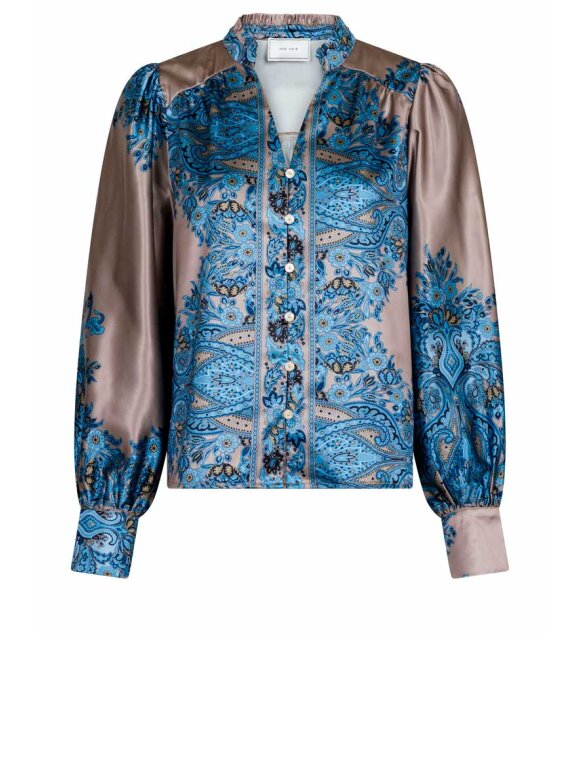 Neo Noir - Massima Paisley Border Blouse