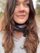 Black Colour - BCKora Knitted Mini Scarf