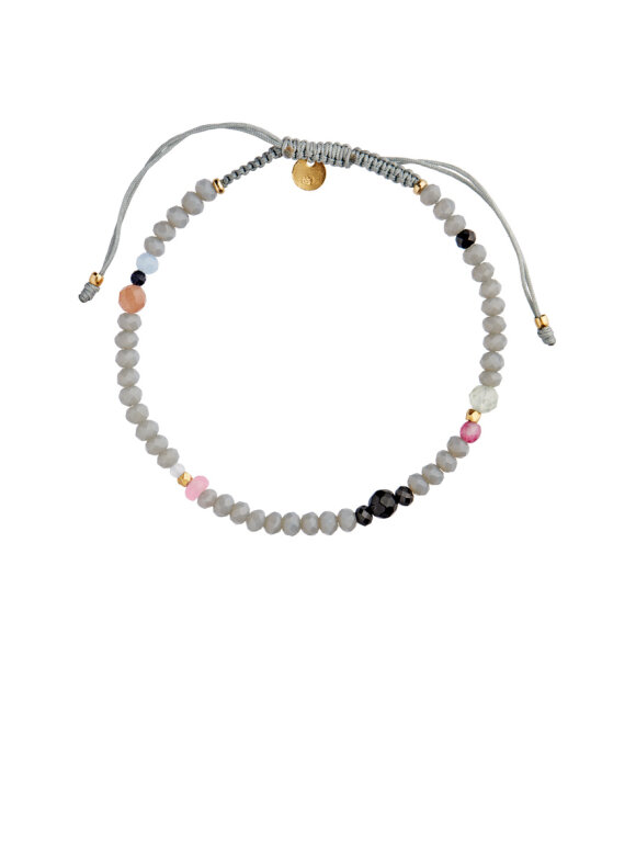 Stine A - Color Crush Bracelet New York Mix & Grey Ribbon