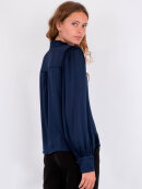 Neo Noir - Massima Drapy Satin Blouse