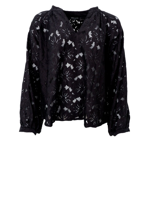 Black Colour - BCNelly Flower Blouse