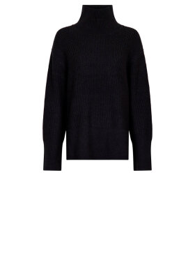 Neo Noir - Fanning Solid Knit Blouse