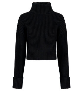 Neo Noir - Benson Cropped Knit Blouse