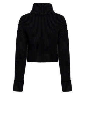 Neo Noir - Benson Cropped Knit Blouse