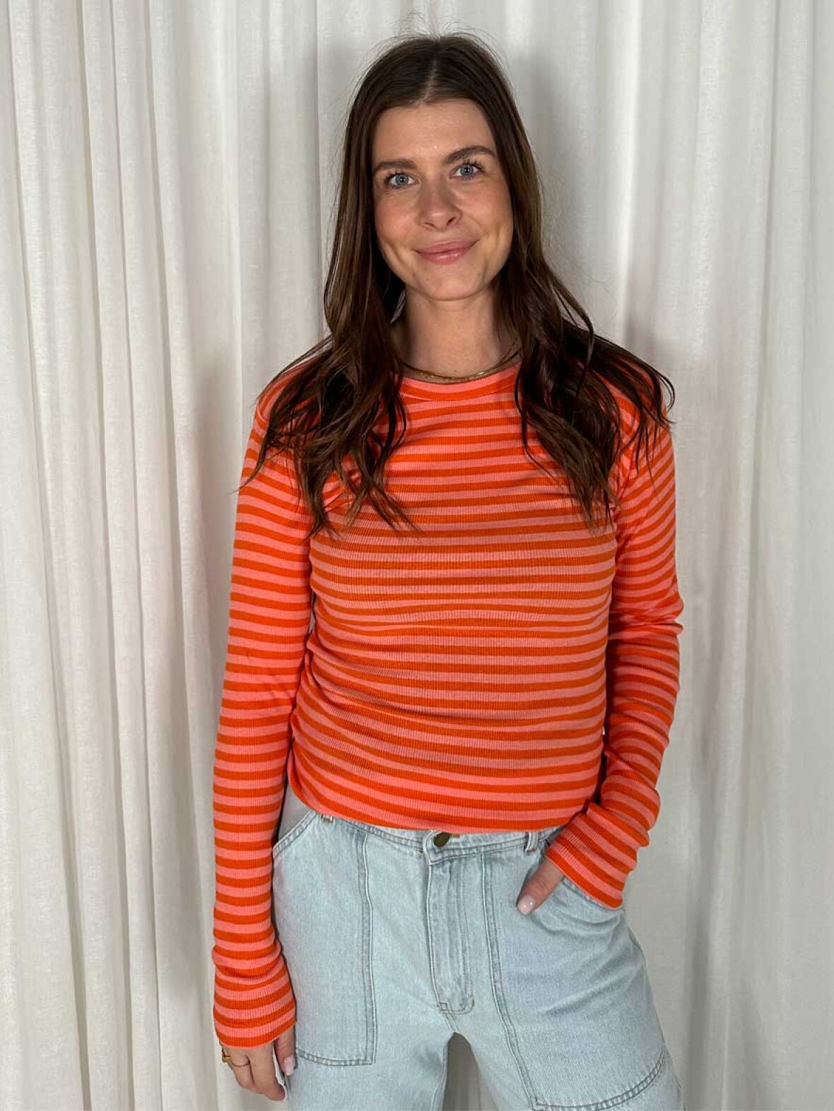 Mads Nørgaard Cotton Stripe Siri Top main image 0