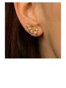 Stine A - Flow Earring with Three Stones