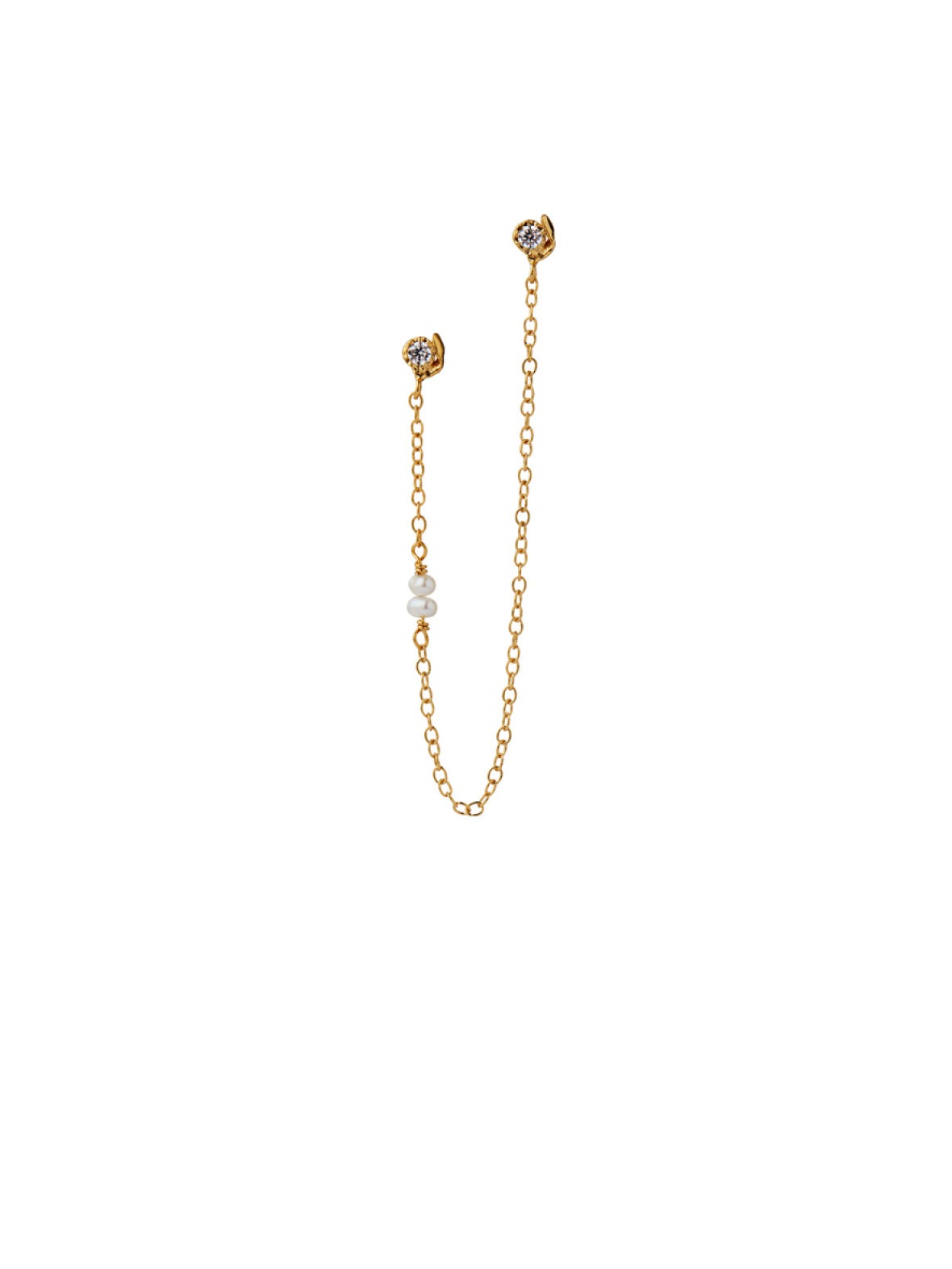 Stine a Bella Heart with Stones Earring - Single