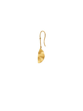 Stine A - Hook with Golden Refection Moon Earring Left