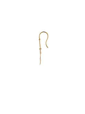 Stine A - Hook with Golden Refection Moon Earring Left