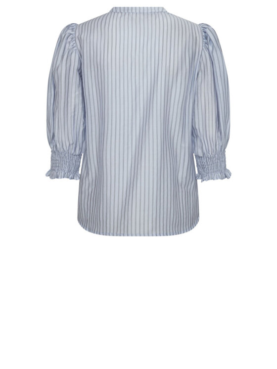 Co´Couture - Amoracc Stripe Tie Shirt 35918 - 23 - Pale Blue