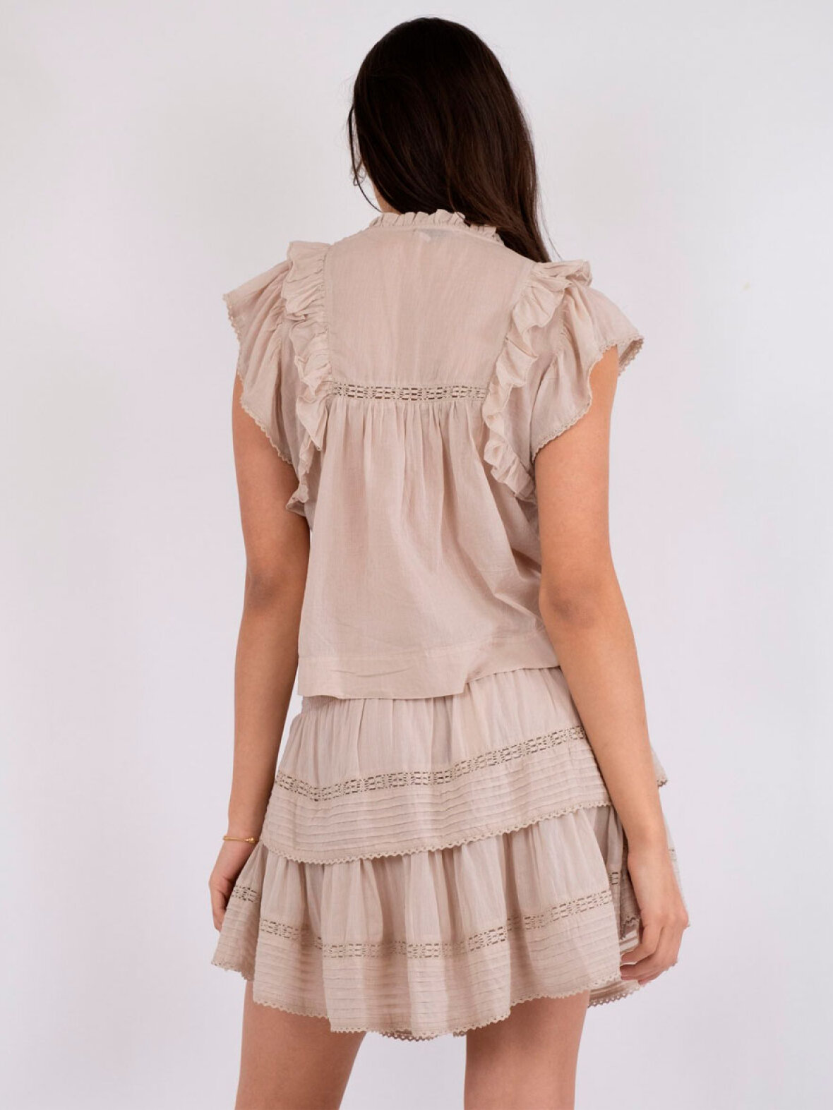 Forudbestilling - Neo Noir - Jayla S Voile Top - Light Pink main image 0